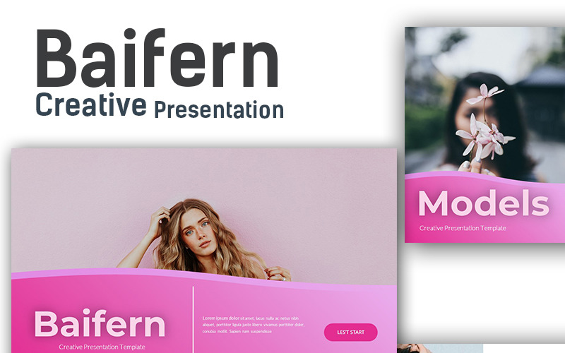 Modèle PowerPoint créatif Baifern