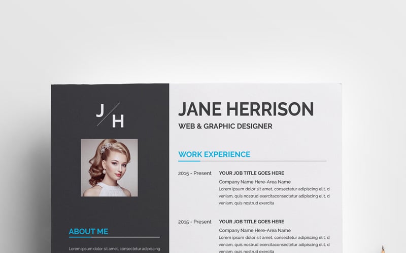 Modello di curriculum Jane Clean