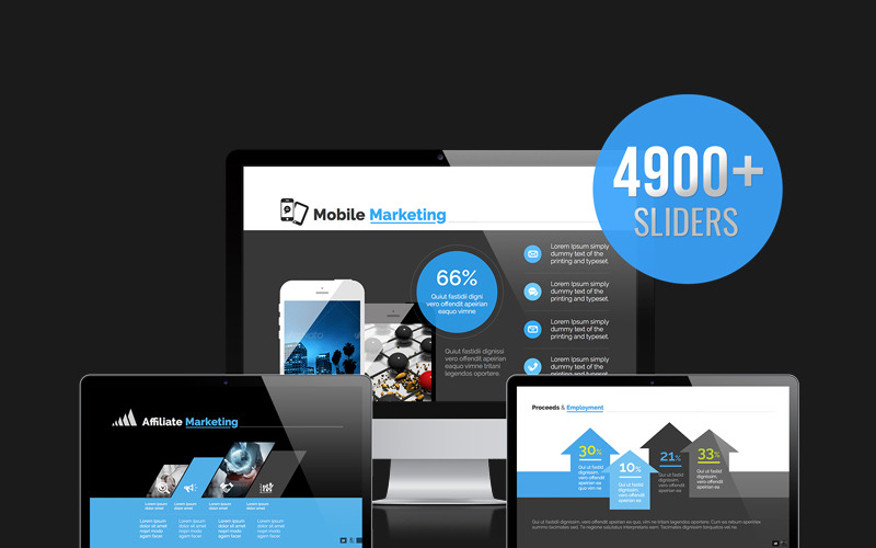 Obchodní průzkum a marketing PowerPoint šablony
