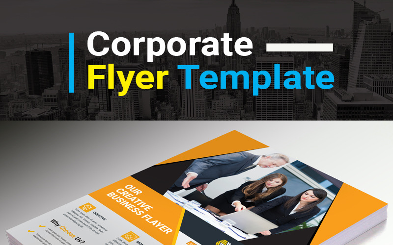 Download Фирменный стиль "Poster Business and Service Flyer Design - Corporate Identity Template" / Poster Business and Service Flyer Design - Corporate Identity Template - Фирменный стиль на тему графика business flyer creative corporate id studio photo multimedia web artistic building technology corporet internet stationery kit blue hi-quality official symple