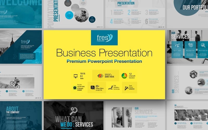 Fresy | Modelo de PowerPoint de negócios