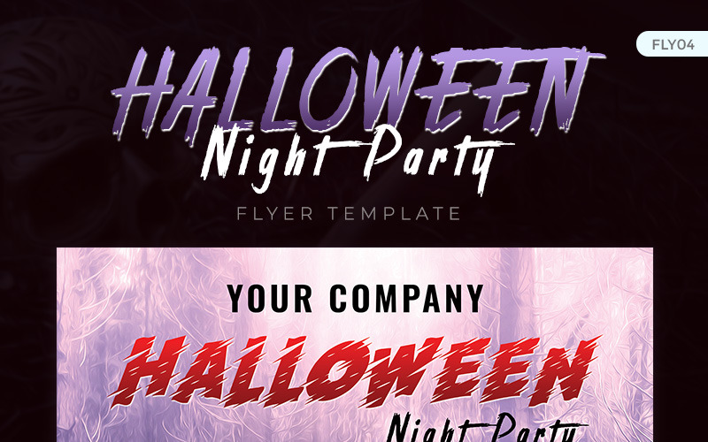 Download Фирменный стиль "Halloween Night Party Flyer - Corporate Identity Template" / Halloween Night Party Flyer - Corporate Identity Template - Фирменный стиль на тему графика party clubnight club print flyer poster design witch pumpkin scary horror invitation flyer-template graphic spooky bat pub disc discount halloween