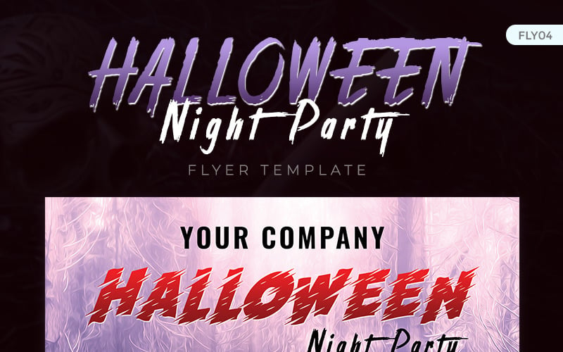 Halloween Night Party Flyer - Modèle d'identité d'entreprise