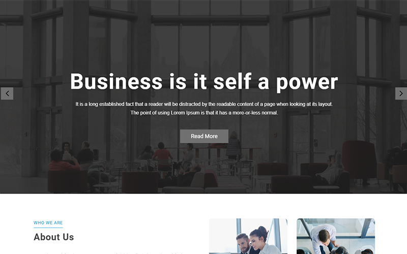 Más allá - Plantilla de página de destino HTML de negocios corporativos Tempalte