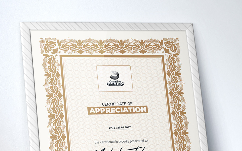 Download Шаблон сертификата "Michale Johnson | Multipurpose Design Certificate Template" / Michale Johnson | Multipurpose Design Certificate Template - Шаблон сертификата на тему графика certificate template design certificate border of completion achievement appreciation participation ms word company psd diploma award paper multipurpose modern certificateundefined