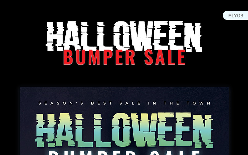 Halloween Bumper Sale Flyer - Kurumsal Kimlik Şablonu