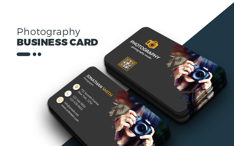 Визитная карточка Smart Photography - шаблон фирменного стиля