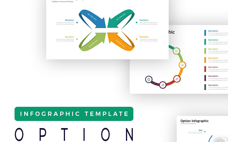 Alternativ Presentation - Infographic PowerPoint-mall