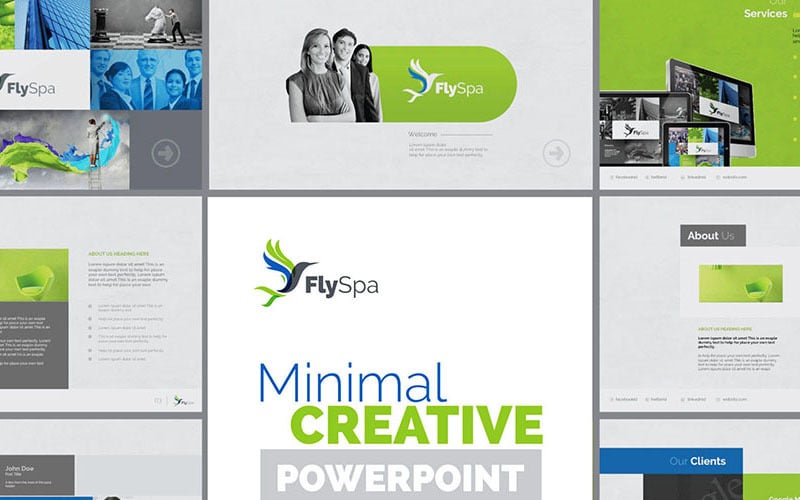 FlySpa | Modèle PowerPoint d'entreprise polyvalente