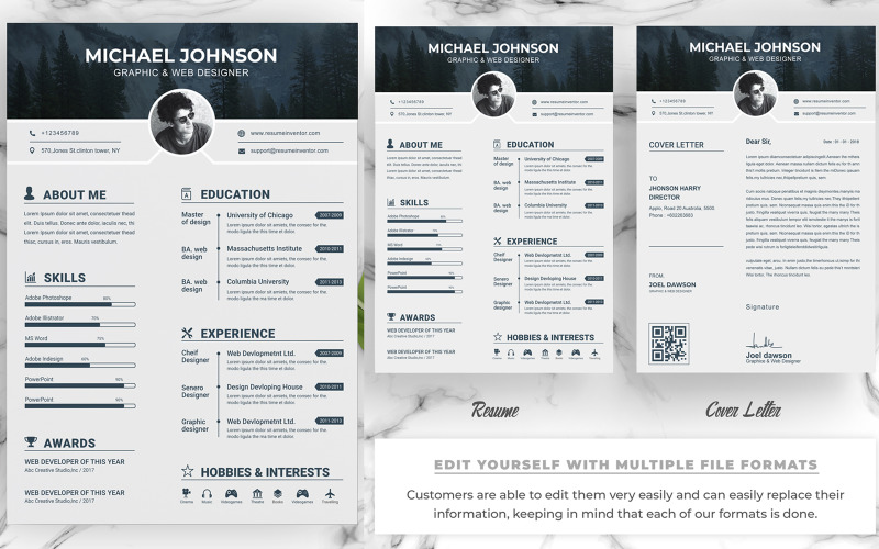 Download Резюме "Graphics Resume Template" / Graphics Resume Template - Резюме на тему графика clean,resume,creative,cv,template,free,microsoft,word,minimalist,modern,professional,psd,design,templates,doc,simple
