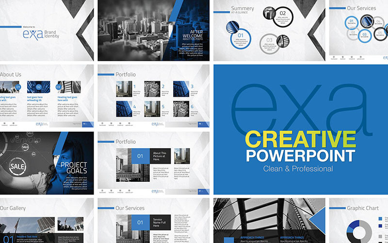 Modelo clássico de PowerPoint multiuso
