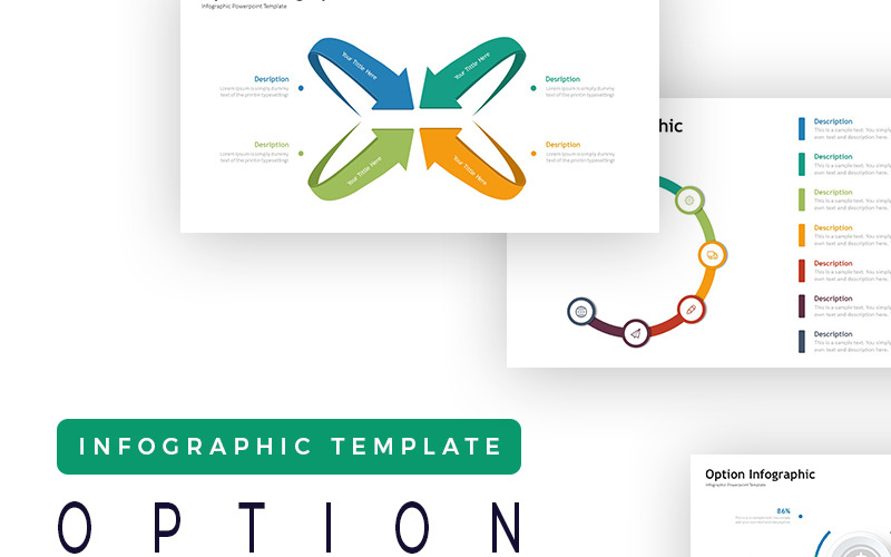 Option Präsentation - Infografik PowerPoint-Vorlage