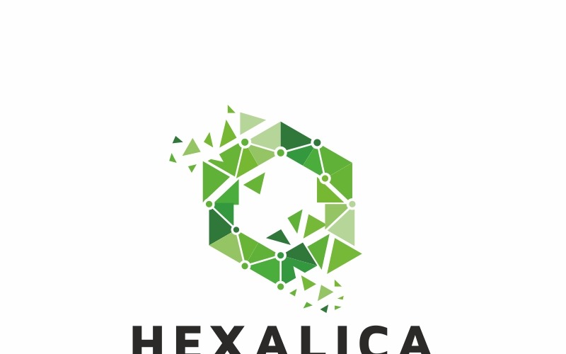 Шаблон логотипа Hexalica Logo