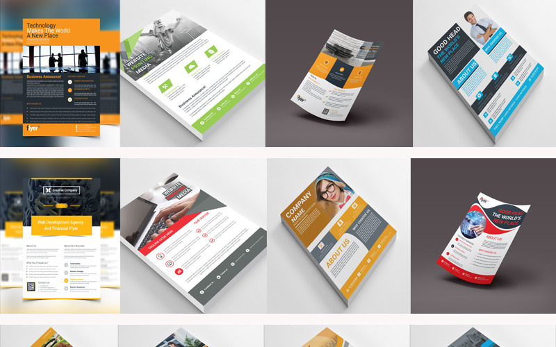 Download 3 Бандл флаеров / VOLUME 3 Flyer - Corporate Identity Template - Фирменный стиль на тему графика business flyer creative corporate id studio photo multimedia web artistic building technology corporet internet stationery kit blue hi-quality official symple