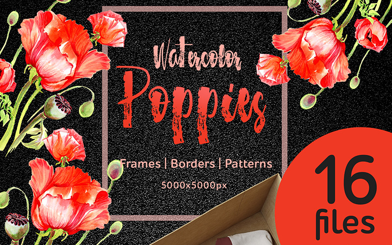 Download Иллюстрация "Watercolor red poppies PNG flower set - Illustration" / Watercolor red poppies PNG flower set - Illustration - Иллюстрация на тему графика watercolor png illustration delicate drawing background textile red poppy drawn paint leaf plant wildflower deciduous foliage flower sprout stem botanical