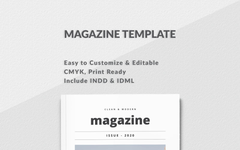 Download Фирменный стиль "Clean and Modern Minimalist Magazine Layout - Corporate Identity Template" / Clean and Modern Minimalist Magazine Layout - Corporate Identity Template - Фирменный стиль на тему графика magazine layout clean professional elegant portfolio simple indesign lifestyle multipurpose multiple modern travel botanical minimalist minimal digital templates cool marketing