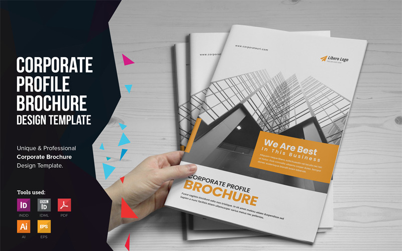Download Фирменный стиль "Corporate Brochure Design - Corporate Identity Template" / Corporate Brochure Design - Corporate Identity Template - Фирменный стиль на тему графика corporate brochure catalog booklet leaflet multipurpose business financial company profile finance indesign education realestate travel tourism holiday corporatebrochure brochures catalogs