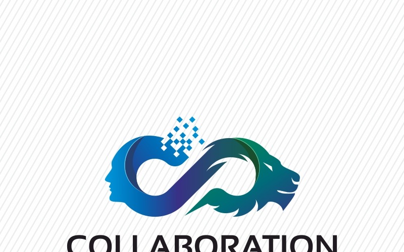 Download Шаблон логотипа "Human And Lion Leaders Logo Template" / Human And Lion Leaders Logo Template - Шаблон логотипа на тему графика animals branding brave chief consultant courage creative creativity feline financial guardian head human intelligence investment leader leadership lion man marketing