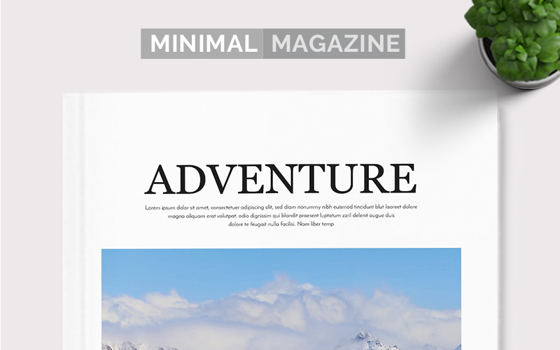 Minimal Indesign Magazine - Kurumsal Kimlik Şablonu