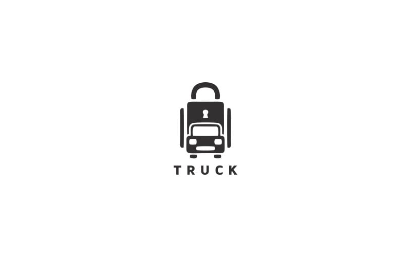 Шаблон логотипа грузовика