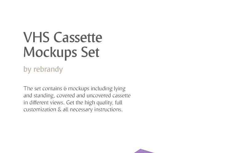 Download Мокап для продукта "VHS Cassette Mockups Set product mockup" / VHS Cassette Mockups Set product mockup - Мокап для продукта на тему графика cassette vhs tape casette videotape video movie mockup package film box casset case cover retro plastic psd download vintage mokcup