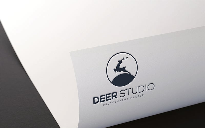 Deer Studio Logo sjabloon