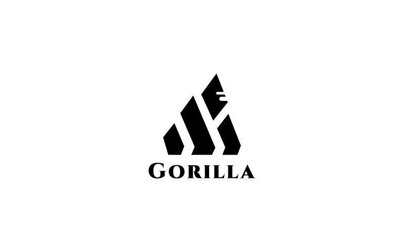 Download Шаблон логотипа "Gorilla Logo Template" / Gorilla Logo Template - Шаблон логотипа на тему графика mascot iconic minimal sport gorilla monkey app ape logotype brand flat mountains animals wild,simple,minimal,logo,mark,black,gorilla,gorillas,kingkong,monkey,power,powerpoint,secure,shillhoue