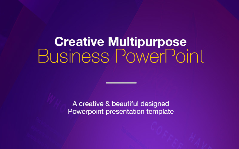 Kreativ multifunktionell affärs PowerPoint -mall