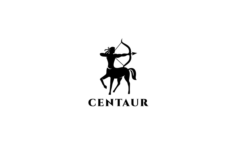 Modello di logo del centauro