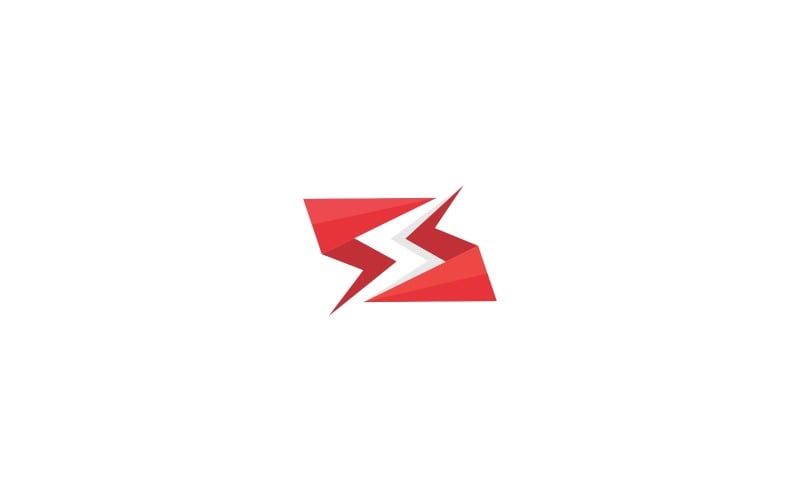 Plantilla de logotipo de S Bolt