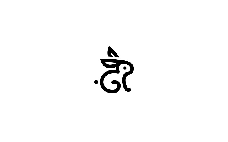 Download Шаблон логотипа "Rabbit Logo Template" / Rabbit Logo Template - Шаблон логотипа на тему графика animal animals art cage carrot circle creative cute doodle forest line rabbit softy vector wild web minimal iconic cool outline,minimal,rabbit,bunny,carrot,logo,simple,unique,creative,design,