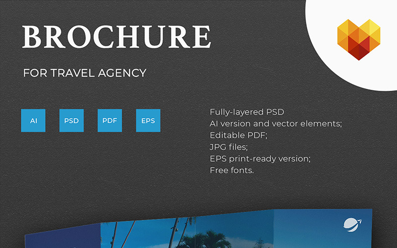 Download Фирменный стиль "Travel Agency Brochure - Corporate Identity Template" / Travel Agency Brochure - Corporate Identity Template - Фирменный стиль на тему графика tri_fold pamphlet brochure_template pamphlet_design flyer leaflet leaflet_design flyer_design product_brochure booklet professional printable a4