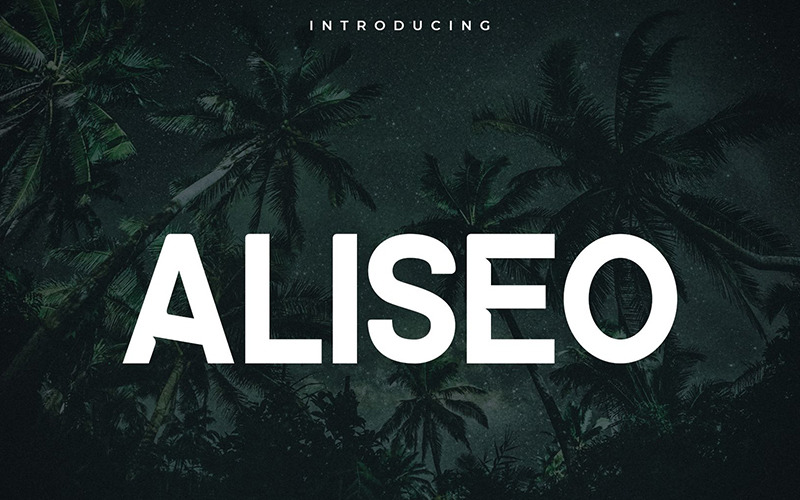 Download Шрифт "Aliseo  Family - Sans Serif Font" / Aliseo  Family - Sans Serif Font - Шрифт на тему графика font family aliseo logo strong brand branding typeface advertising advertisement sans-serif