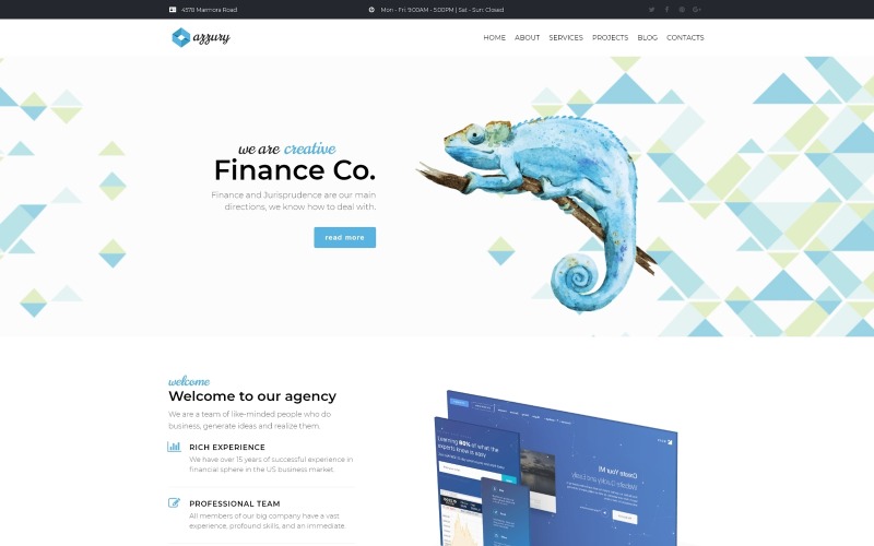 Azzury - Creative Business WordPress Elementor Theme