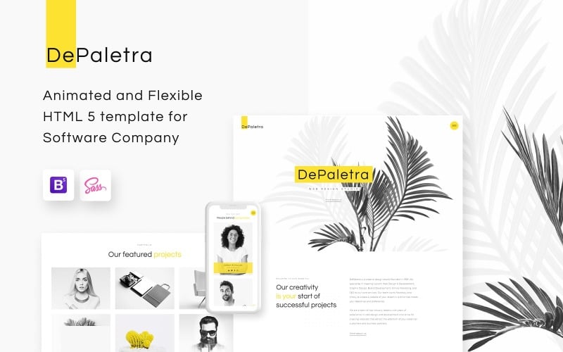DePaletra - Web Design Studio Website-Vorlage