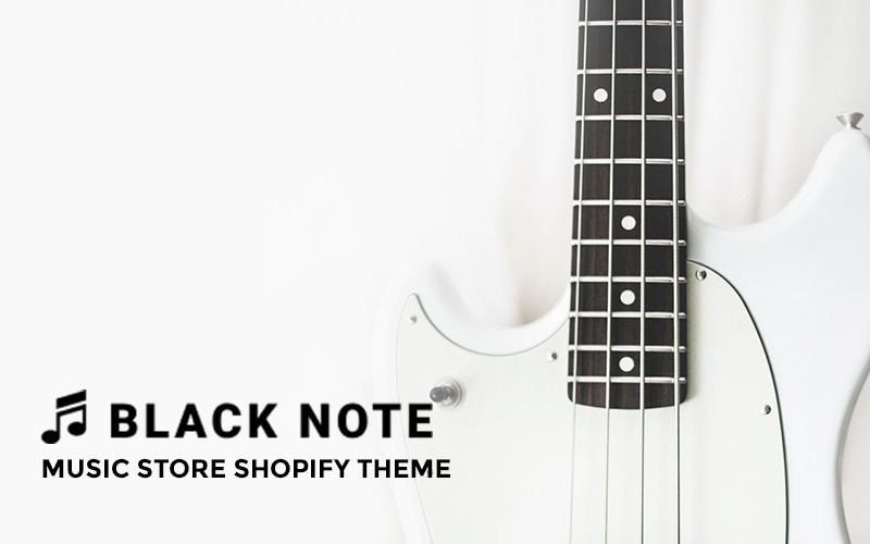 黑笔记-音乐商店Shopify主题