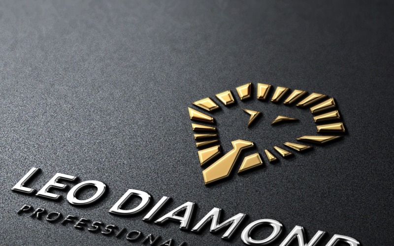 Download Шаблон логотипа "Lion Diamond Logo Template" / Lion Diamond Logo Template - Шаблон логотипа на тему графика animals apparel boutique bright gemstone brilliant jewelry capital classy hotel company brand creative vector deluxe bijoux diamond elegant gems emerald