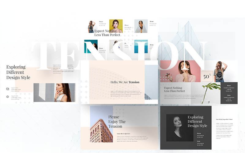 Spannung Powerpoint-Vorlage