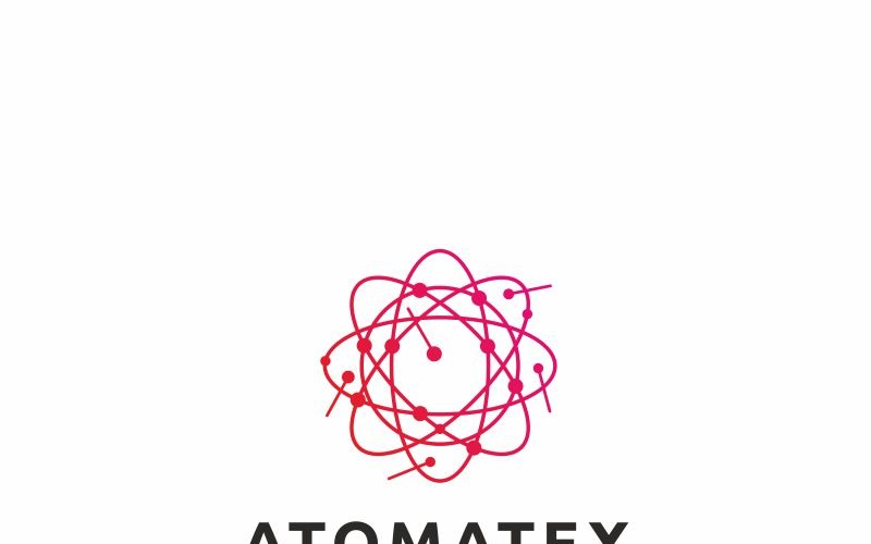 Download Шаблон логотипа "Atomatex Logo Template" / Atomatex Logo Template - Шаблон логотипа на тему графика atom atomic azoft blue green horizontal icon laboratory logo media molecular molecule orange purple science scientific tech vector vertical