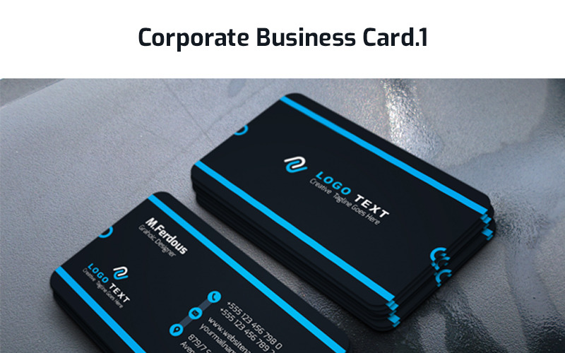 Download Фирменный стиль "Business Card - Corporate Identity Template" / Business Card - Corporate Identity Template - Фирменный стиль на тему графика business card design creative minimal simple clean clear company corporate flat horizontal modern office personal print template promotion stylish templates