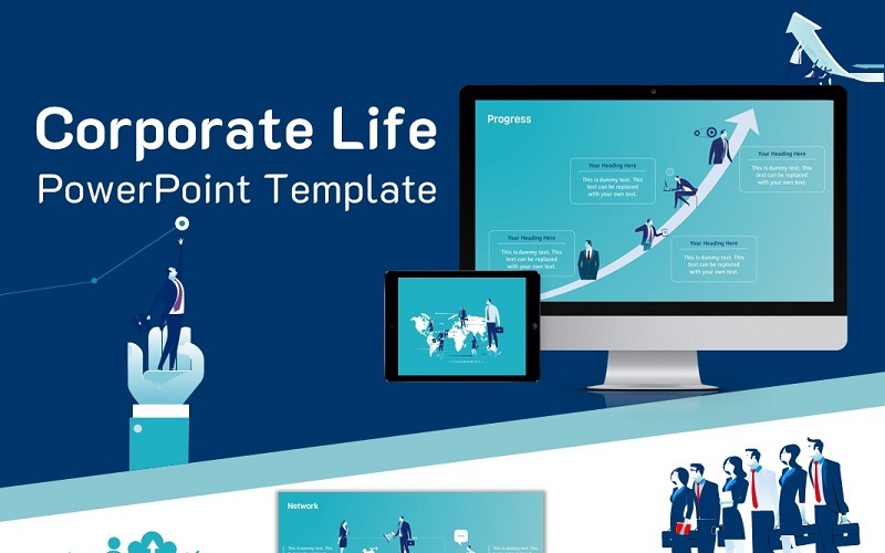 Corporate Life PowerPoint-sjabloon