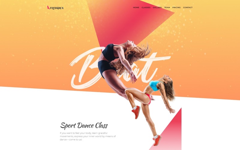 Flydance - Tema de WordPress Elementor para clases de baile