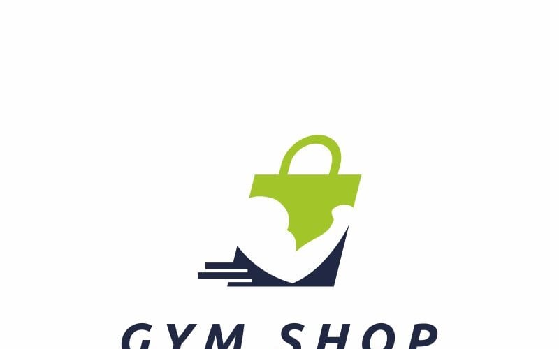 Download Шаблон логотипа "Gym Shop Logo Template" / Gym Shop Logo Template - Шаблон логотипа на тему графика arm athlete athletic badge barbell body builder building club dumbbell emblem equipment fitness force gym hand heavy iron label lifting