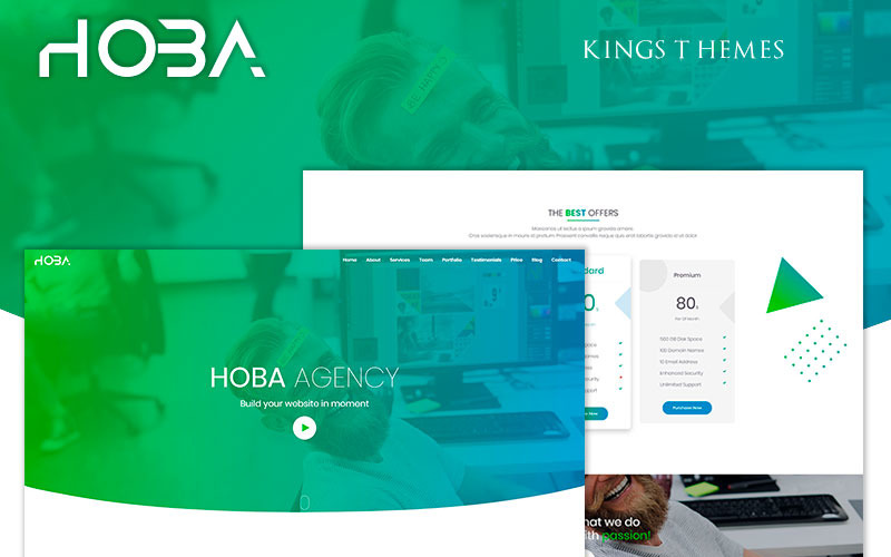 Hoba Agency Creative Landing Page Template