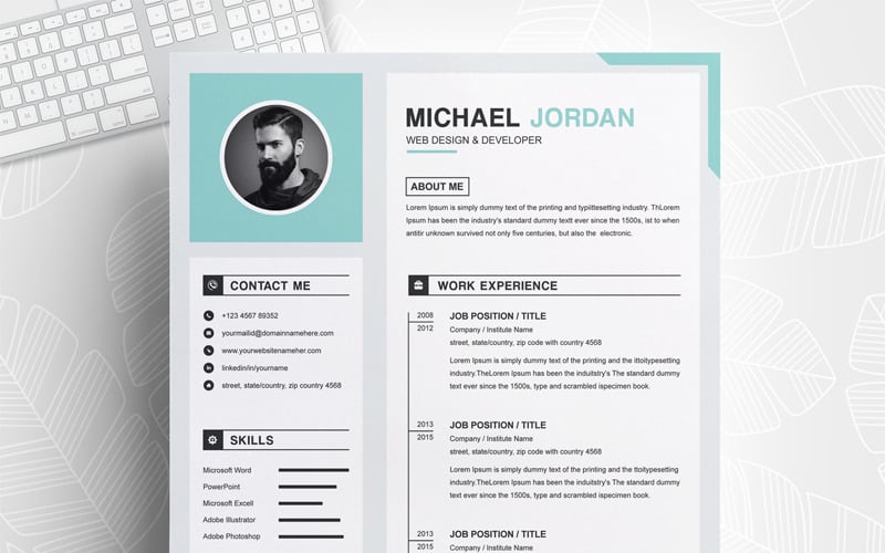 Modèle de CV Micheal Jordan