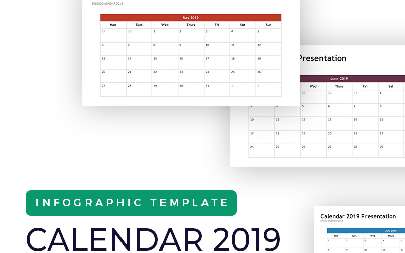 Calendario 2019 - Planner infografica