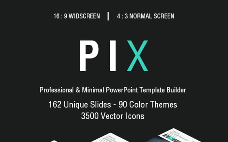 Pix Minimalny szablon PowerPoint