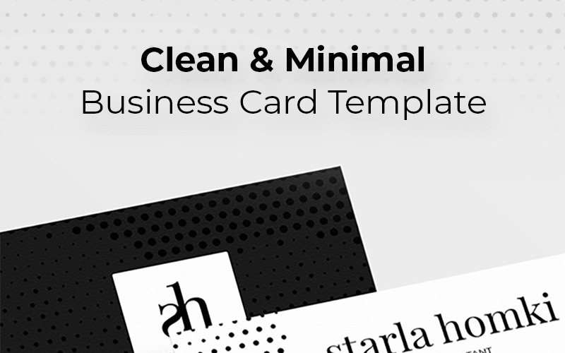 Download Фирменный стиль "Starla Simple Minimal Business Card - Corporate Identity Template" / Starla Simple Minimal Business Card - Corporate Identity Template - Фирменный стиль на тему графика business card clean elegant creative minimal print ready black and white modern stylish corporate visiting cards template stationery resume identity