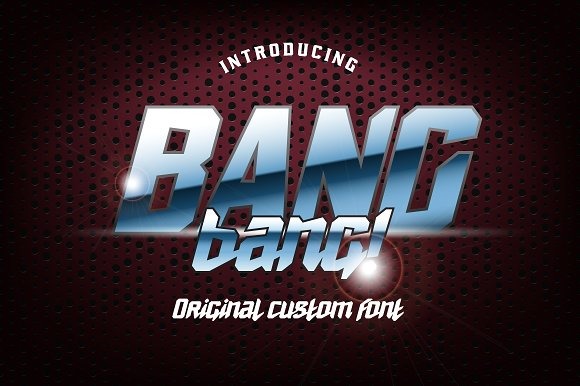 Download Шрифт "BANG bang Font" / BANG bang Font - Шрифт на тему графика 