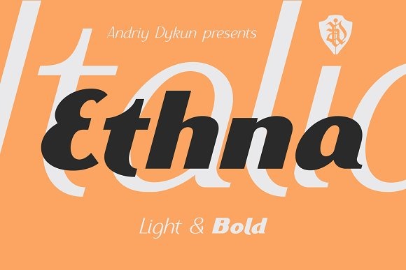 Download Шрифт "Ethna Italic Font" / Ethna Italic Font - Шрифт на тему графика 
